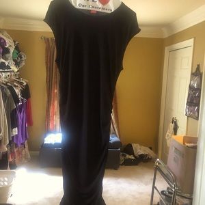 Black Ruched Dress